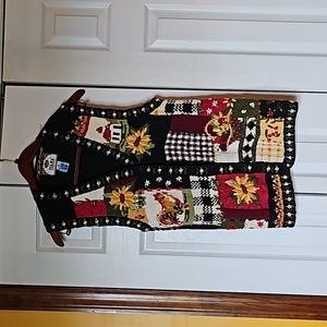 Women's knit vest size M